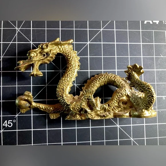 Brass Collectible Dragon Statue | Luck Dragon - Picture 3 of 16